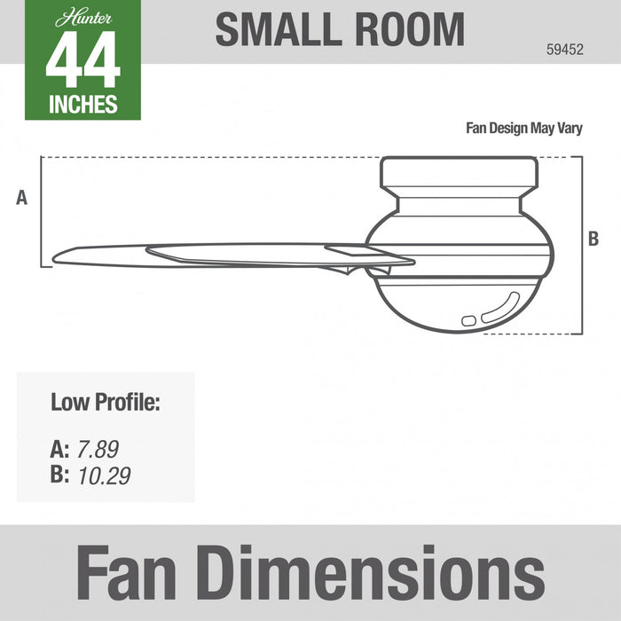 Minimus Ceiling Fan with Light Fixture - White