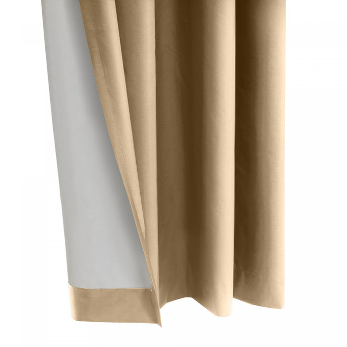 Thermaplus Alpine Taupe Blackout Grommet Curtain Panel - 52 x 108