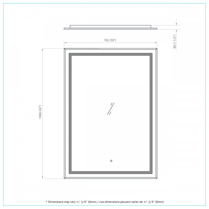 Frielle Silver 42\" Mirror