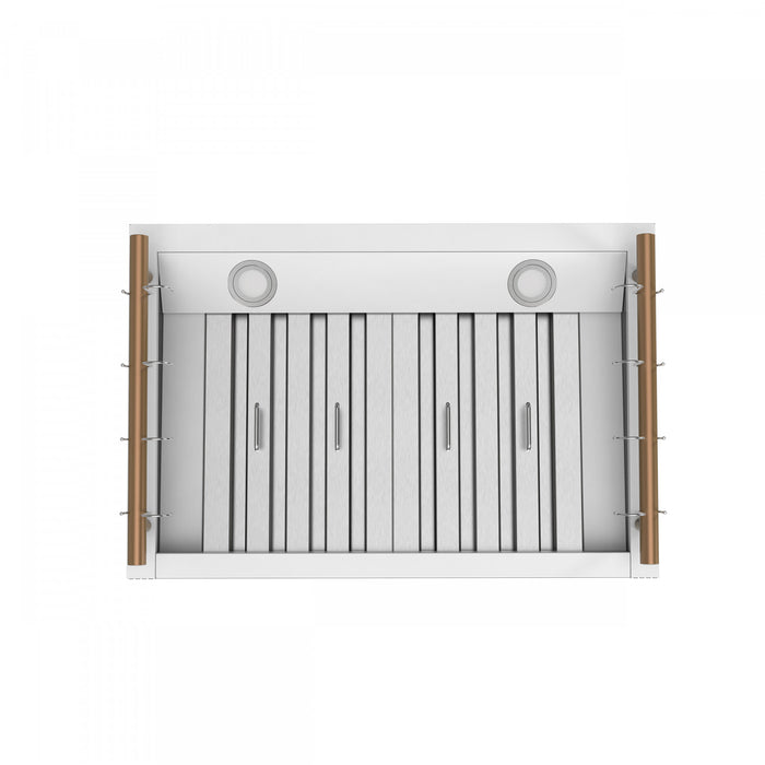 Forno Venezia 30 Inch Wall-Mounted Range Hood, White-FRHWM5503-30WHT