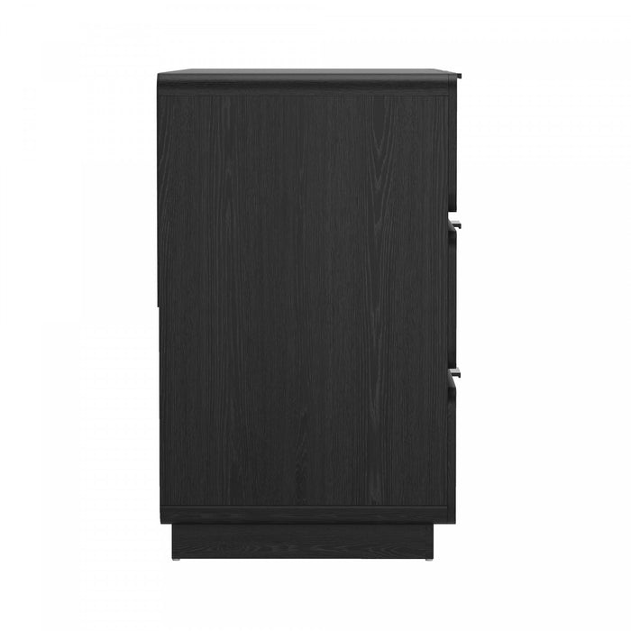 Chrystie Contemporary Modern 2-Piece Dresser and Nightstand in Black