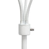 Skye 5 Light Adjustable Gooseneck Floor Lamp, White, Pink, & Smokey Gray, 67"H | Skye Lampadaire a 5 lumieres avec cols de cygne reglables, Blanc, Rose et Gris fume, 67 po H