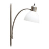 Ardelo Floor Lamp w/ Gooseneck Reading Light, Brushed Nickel, 71.5"H | Ardelo Lampadaire avec lampe de lecture a col de cygne, Nickel brosse, 71,5 po H