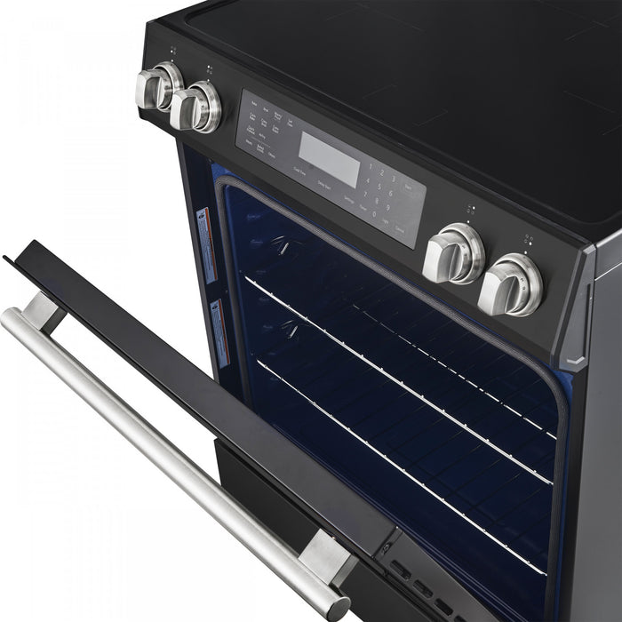 Forno Donatello Espresso 30\" Induction Range, Black- FFSIN0905-30BLK