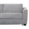 Luca 78 in. Fabric Euro Sofa Bed with Memory Foam Mattress - Grey | Luca 78 po. Canape-lit euro en tissu avec matelas mousse memoire - Gris