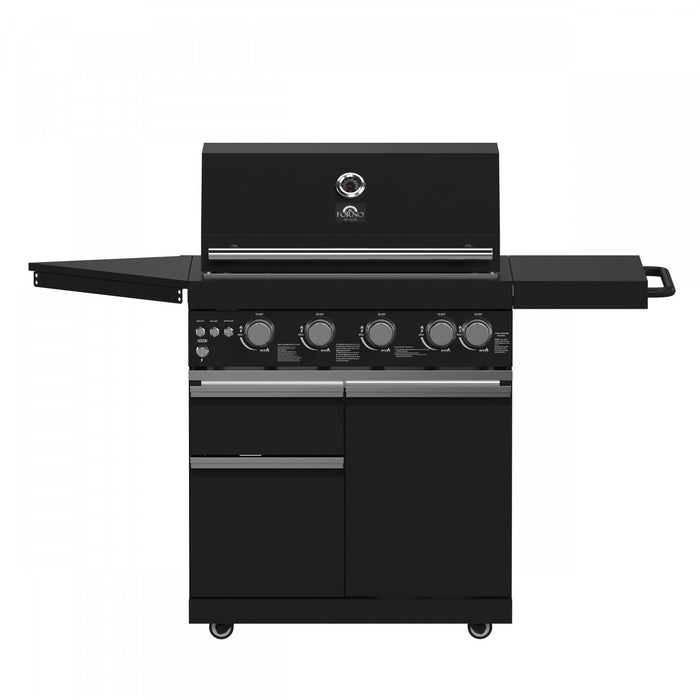 Forno All'Aperto 62,600 BTU BBQ & Sink Module with Black Countertops, Bar & Beverage Center - FODKT2582BLK