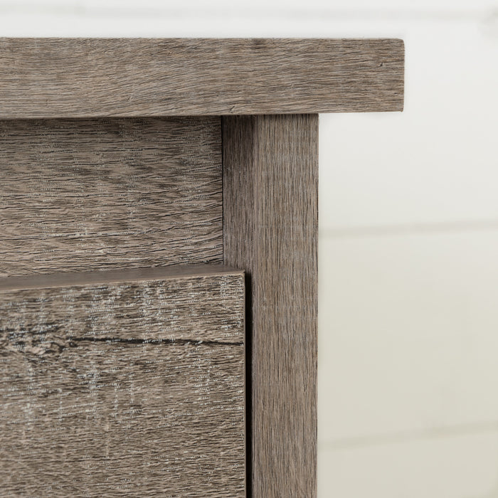 Tassio 1-drawer Nightstand With Open Storage Space - Weathered Oak 