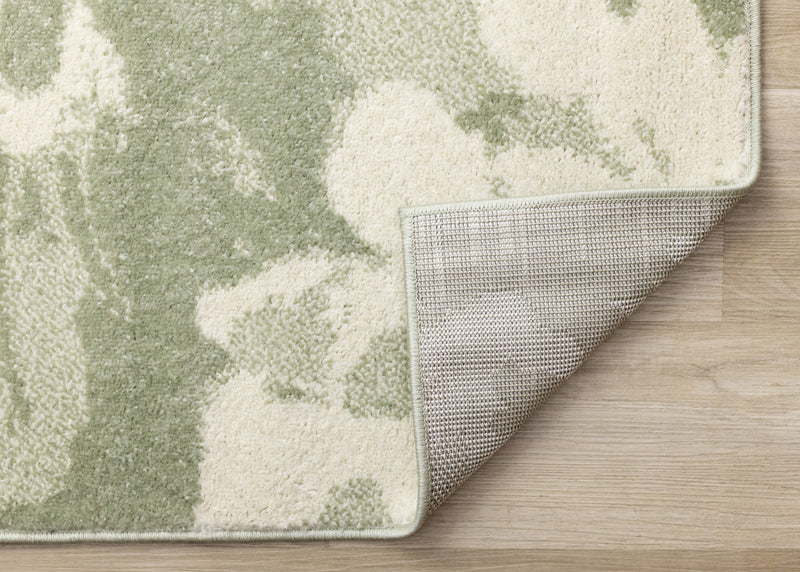 Ellis Floral Green Cream Area Rug - 7'10\" x 10'6\"