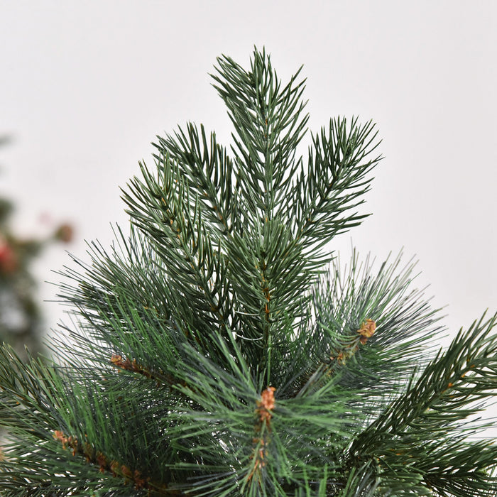 Homcom 5ft Artificial Christmas Tree With 343 Branch Tips