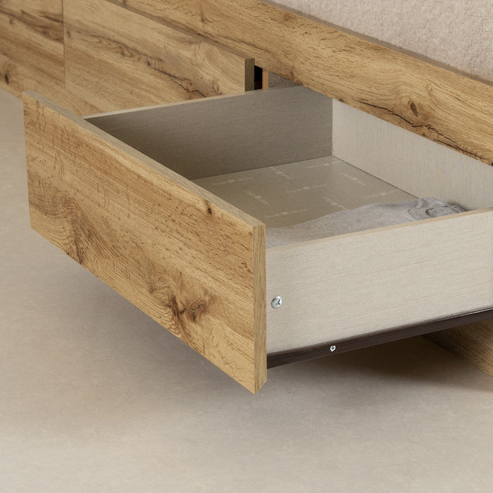 Tassio 3-Drawer Twin Mates Bed - Nordik Oak