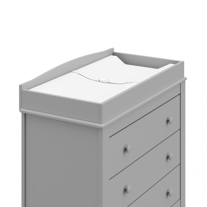 Graco Noah 3 Drawer Chest with Changing Topper - Pebble Gray