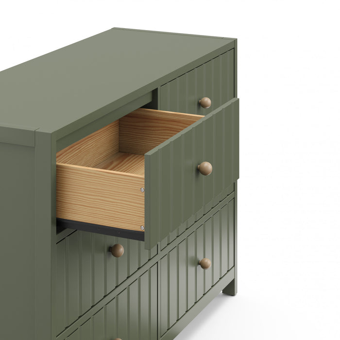 Graco Teddi 6 Drawer Dresser - Olive