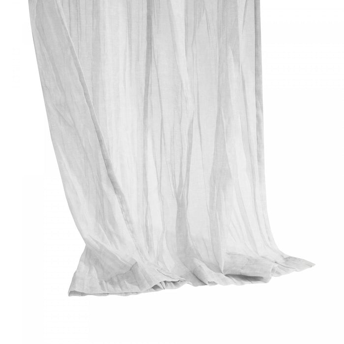 Habitat Paloma Apricot Sheer Dual Header Curtain Panel - 52 x 95