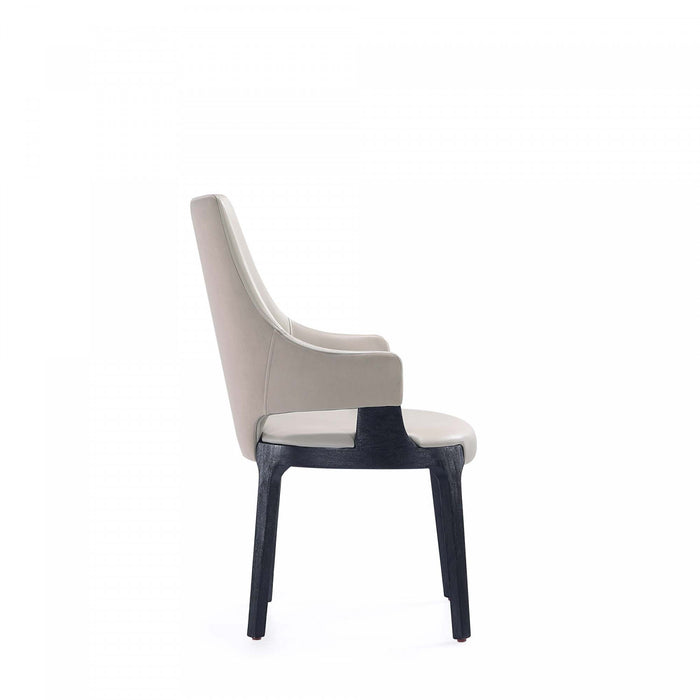 Kara Modern 6-Piece Dining Chair Set in Light Gray