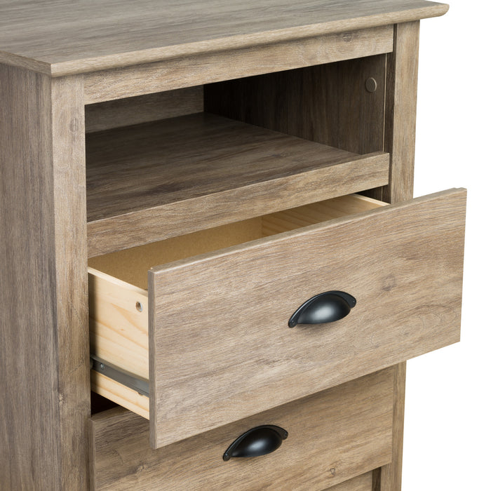 Salt Spring Tall Nightstand - Drifted Grey