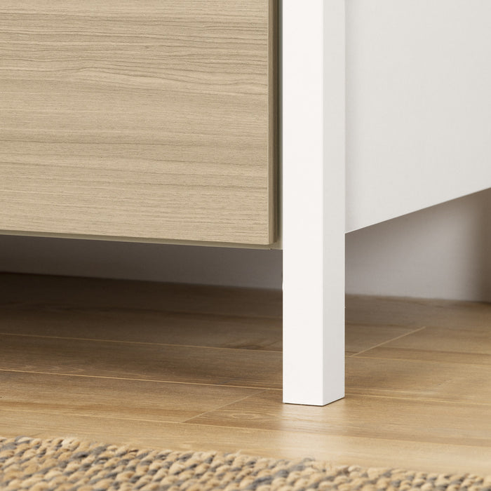 Munich 6-drawer Dresser - White And Soft Elm 