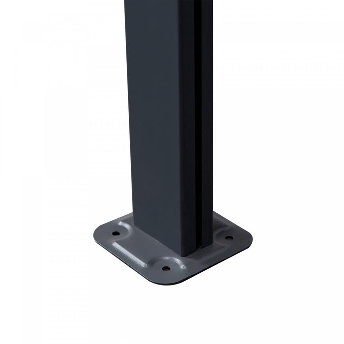 Outsunny 14' X 10' Outdoor Hardtop Pergola Polycarbonate Roof Gazebo With Adjustable Height, Aluminum Frame, And Uv Protection, Grey