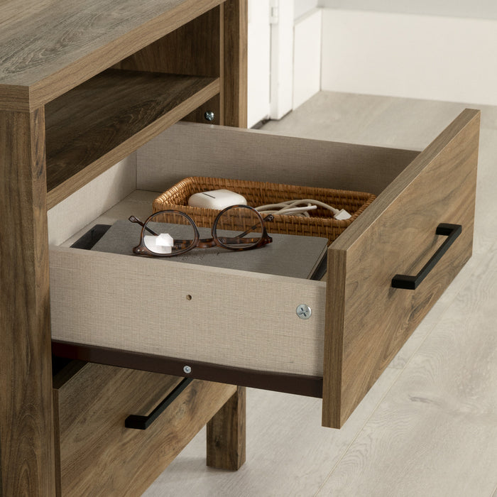 Gravity 2-drawer Nightstand - Natural Mango 