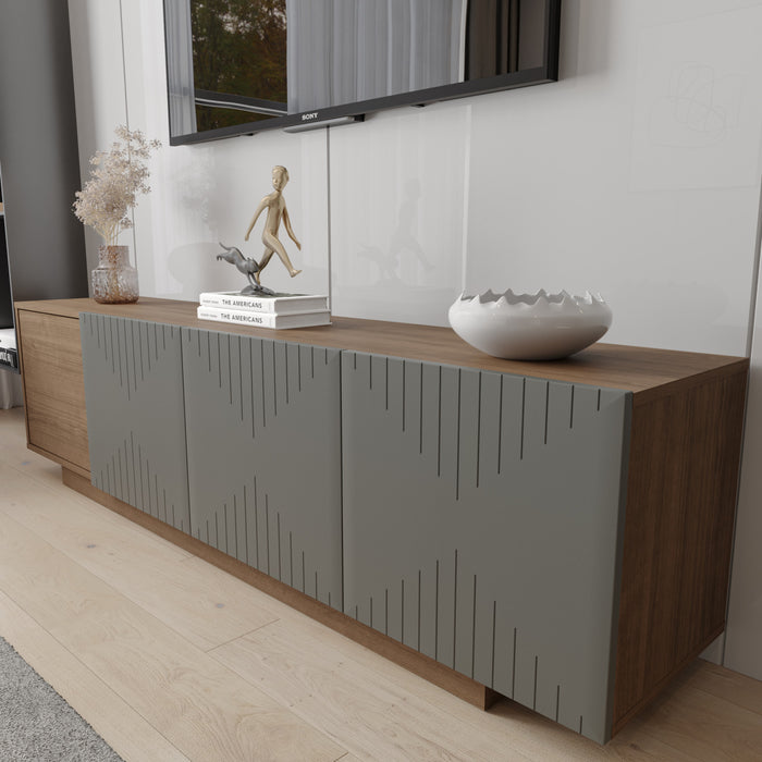 Nordika Riva 72\" TV Stand - Walnut