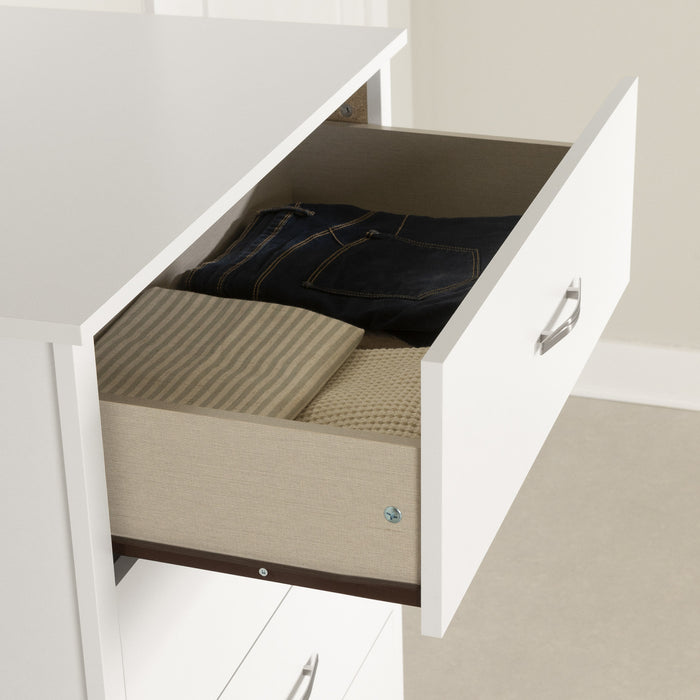 Fusion 5-drawer Chest - Pure White 