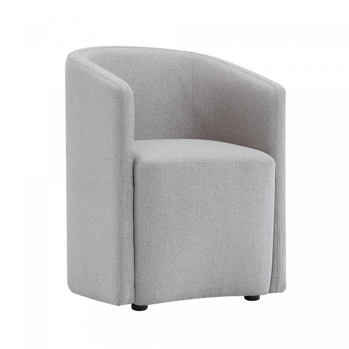 Hearth Contemporary Modern Upholstered Armchair in Light Gray