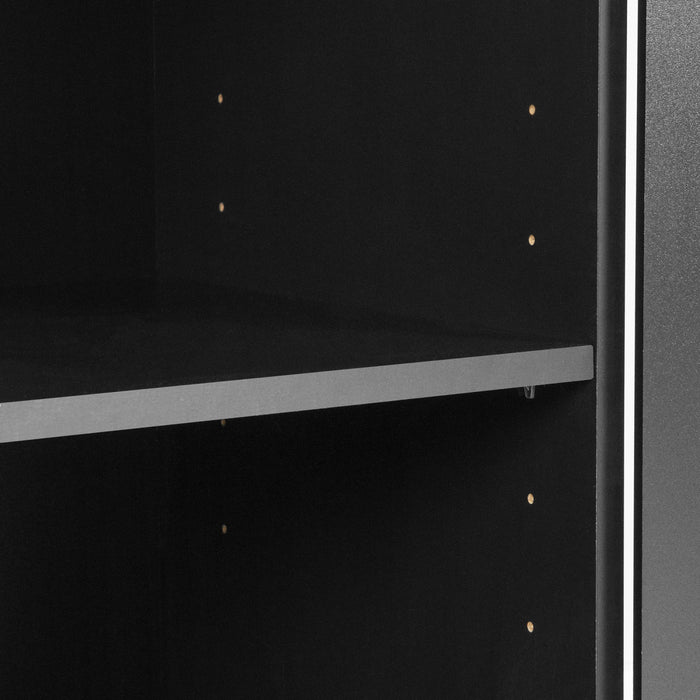 Morgan Small 2-door Storage Cabinet - Pure Black