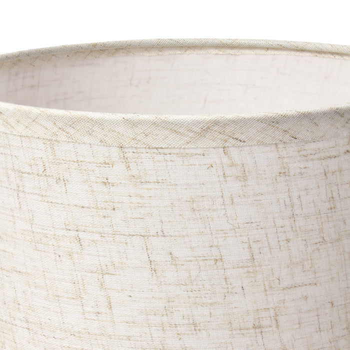 Marren Contemporary Textured Table Lamp, Beige, 12.5\"H