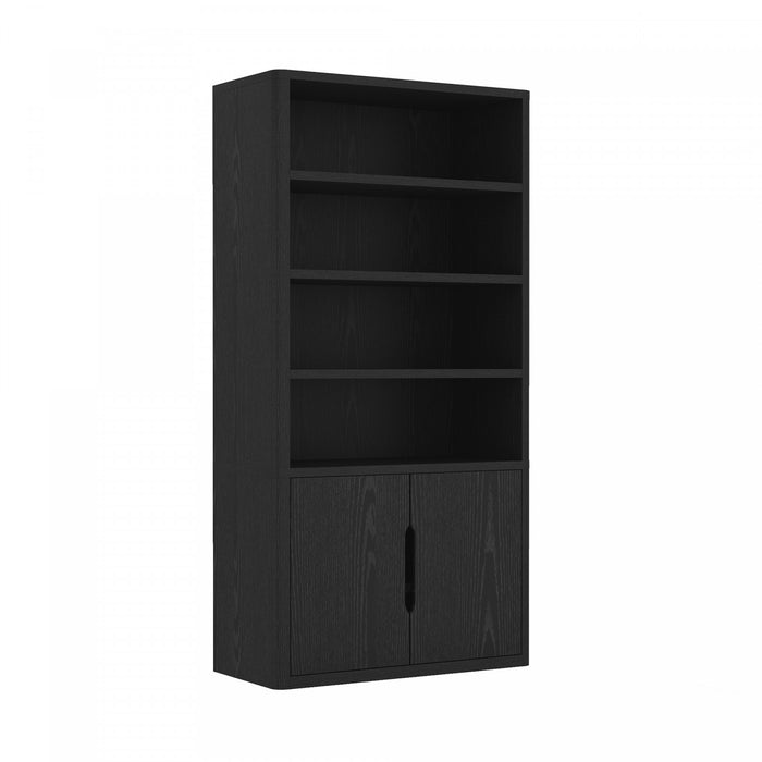 Rivington Modern 40\" Bookcase Cabinet in Black