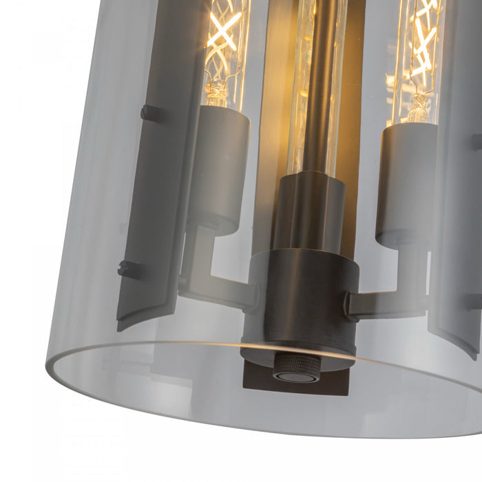 Dahlia 3 Light Pendant, Black