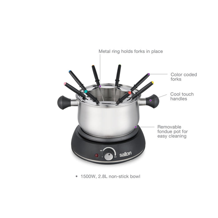 Salton Electric Fondue Pot - Stainless Steel Counter-top Product
