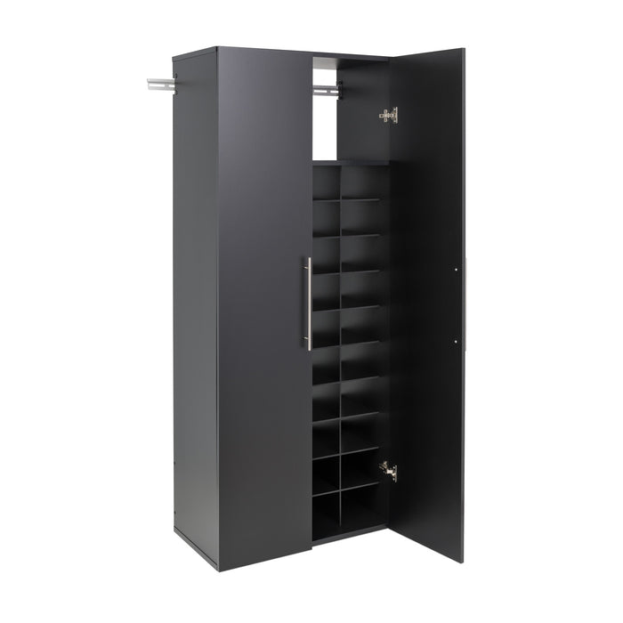 Hangups 40-shoe Cubby Storage Cabinet - Black