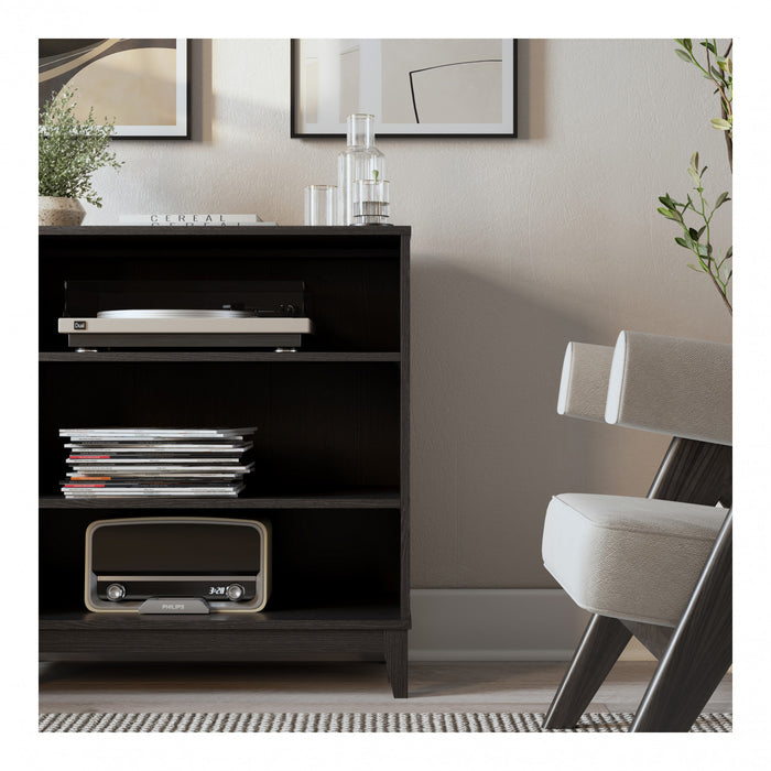 Modulr 2 Adjustable Shelves Bookcase - Black Oak