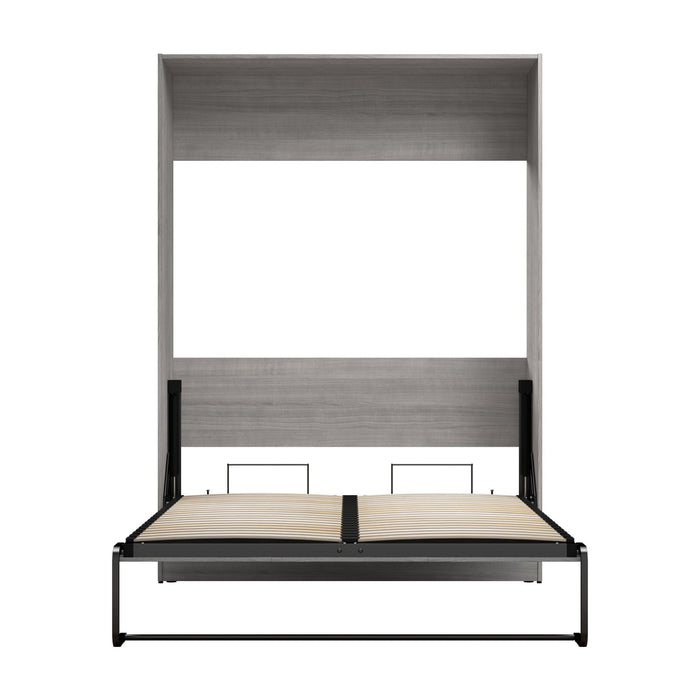 Bestar Claremont Full Murphy Bed - Platinum Grey