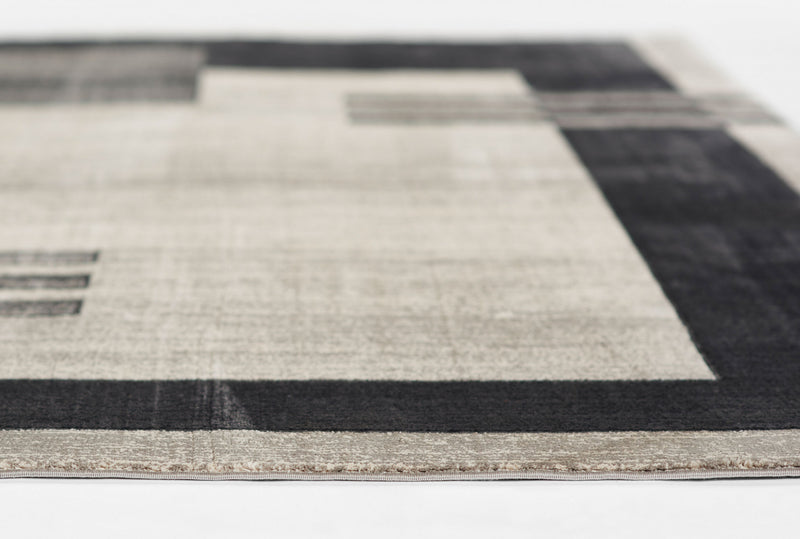 Sorelle Contemporary 8'11\" x 12'6\" Area Rug in Grey Indoor Area Rug