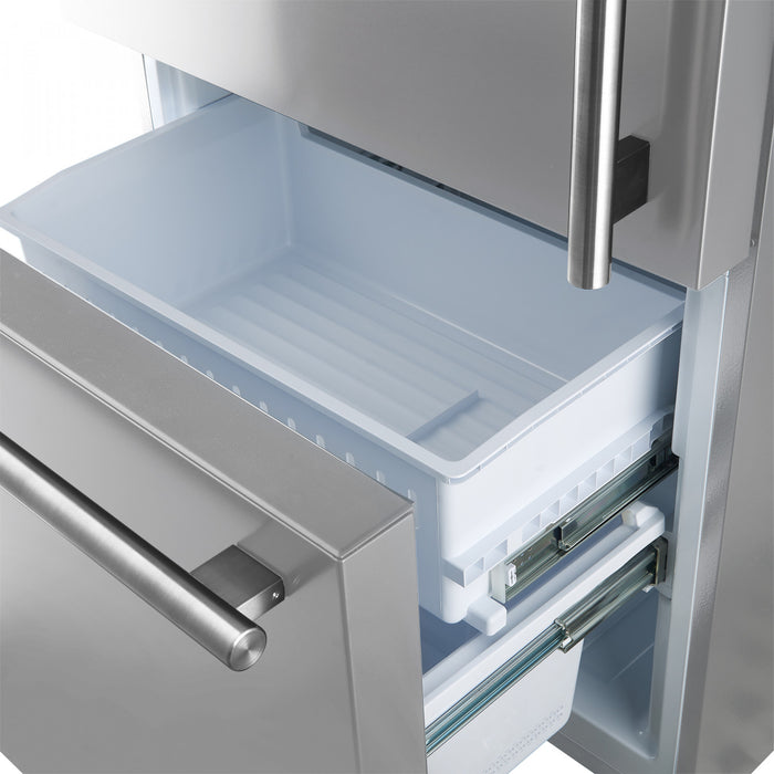 Forno Milano 60-Inch Side-by-Side Refrigerator in Stainless Steel, 34.4 cu.ft - FFFFD1787-60S