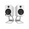 Kanto SE4 Elevated Desktop Speaker Stands for Midsize Speakers - Pair, White | Supports sureleves Kanto SE4 pour enceintes de bureau de taille moyenne - Paire, blanc
