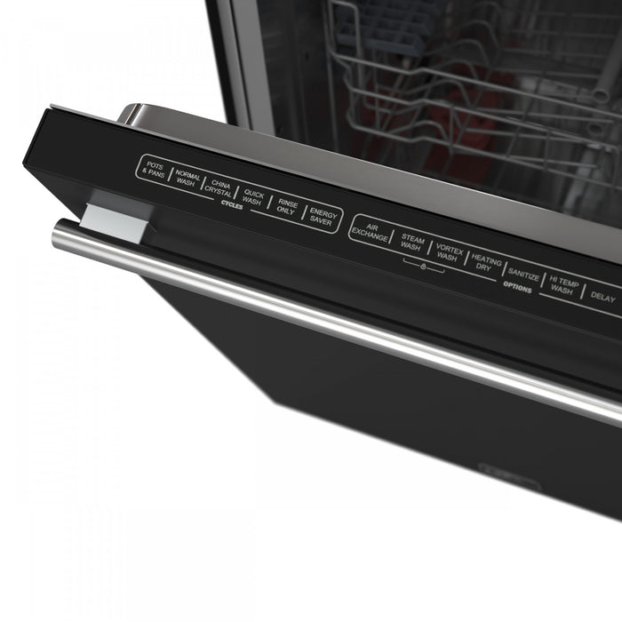 Forno Pozzo 24 in. Built-In Tall Tub Top Control Black Dishwasher, 49 dBA - FDWBI8067-24BLK