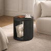 Alure Contemporary 20" End Table in Charcoal | Table d’appoint contemporaine Alure 20" en charbon