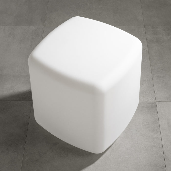Dalya Lighted Side Table White - South Shore Coffee Table