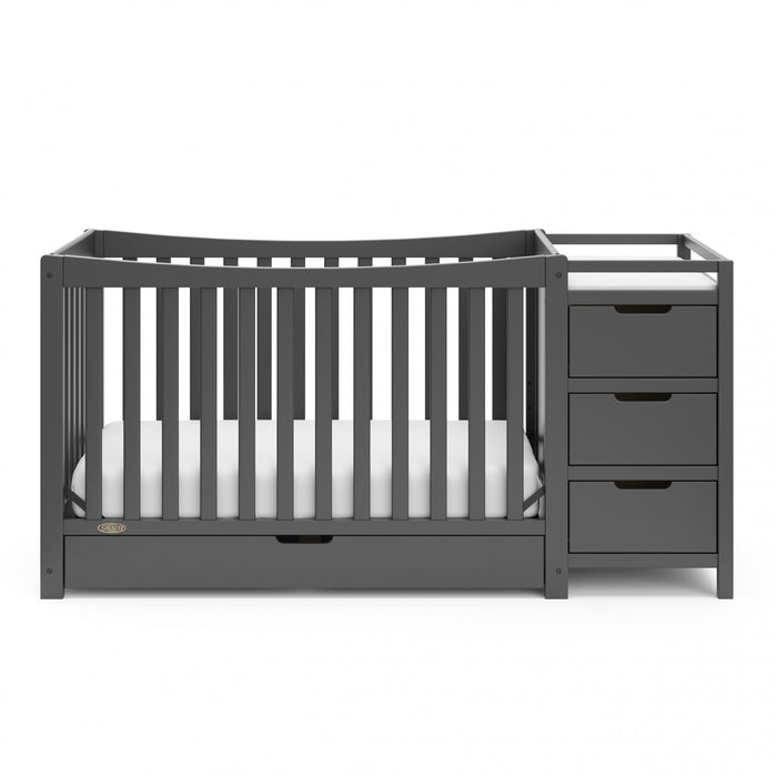 Graco Remi 4-in-1 Convertible Crib and Changer - Gray