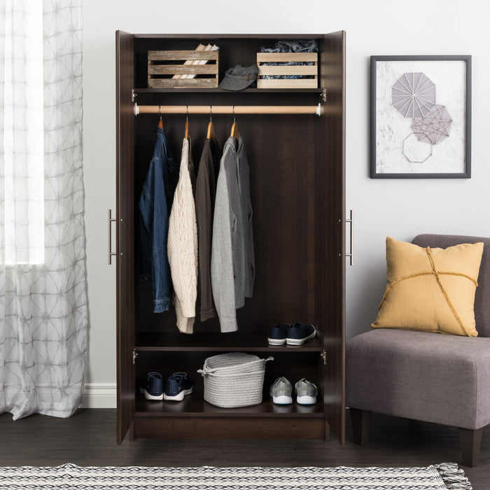 Elite 32\" Wardrobe Cabinet - Espresso