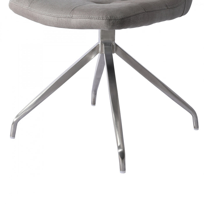 Odette Grey Tufted Upholstered Dining Chair (Set of 2)