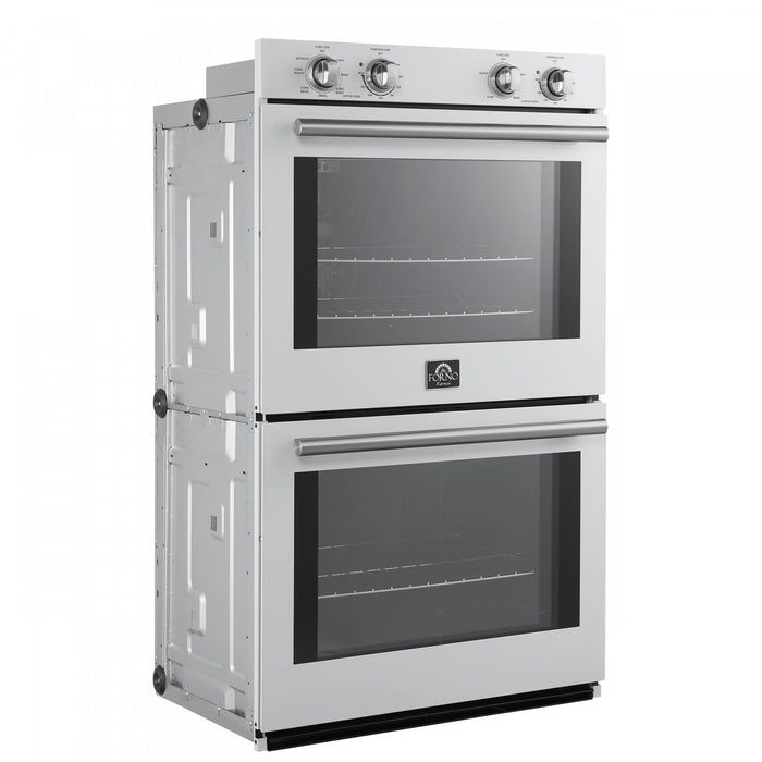 Forno Vomero 30 Inch Electric Double Wall Oven in White, 5 cu. ft. Convection Oven - FBOEL1324-30WHT