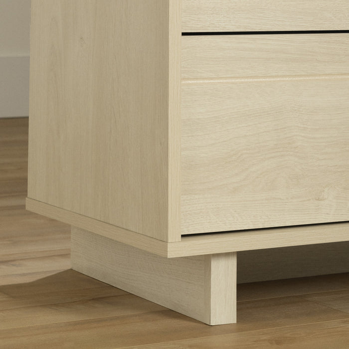 Noah 2-Drawer Nightstand Bleached Oak - South Shore