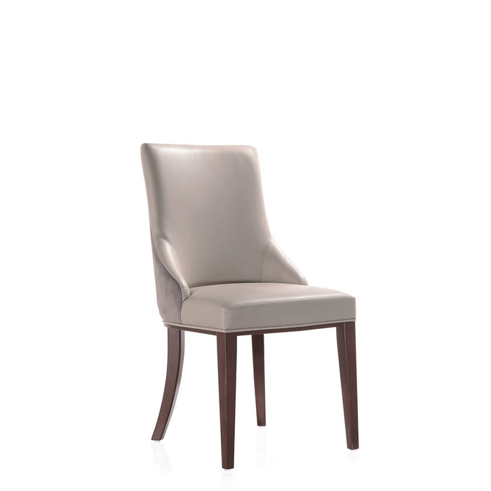 Shubert Modern 6-Piece Dining Chair Set in Light Gray