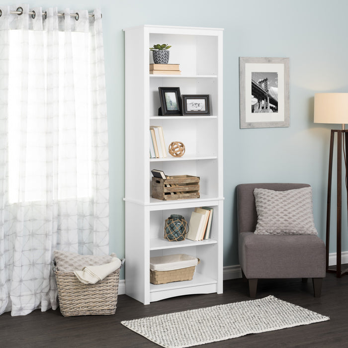 Tall Bookcase - White