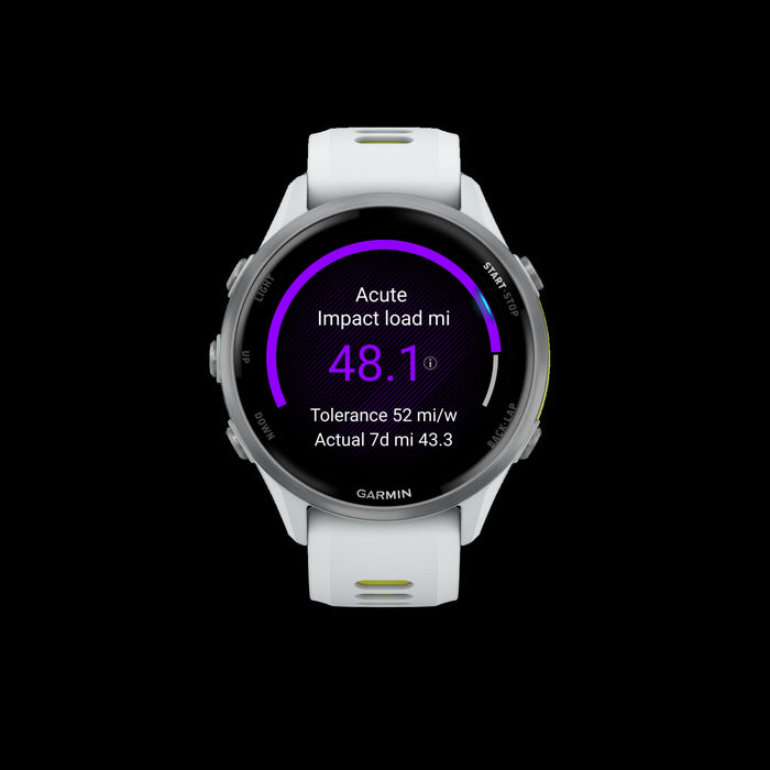 Garmin Forerunner 970 Smartwatch 47mm, Amoled, Titanium Whitestone/amp Yellow, Gps Fitness, Running, Triathlon, 15-day Battery
