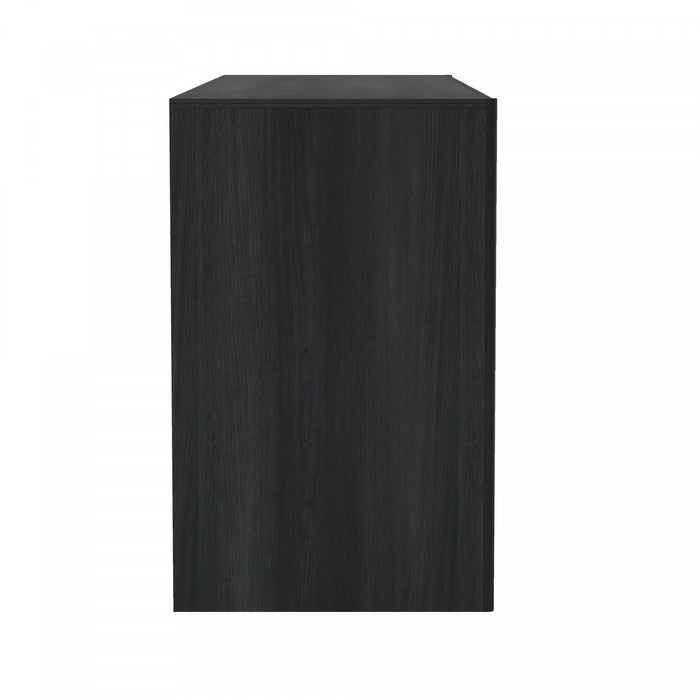 Linda Modern 72\" Dresser in Charcoal Gray (6-Drawer)