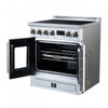 Forno Torino French Door 30 Inch White Induction Range, 4.32 cu.ft. - FFSIN0950-30WHT Electric Range | Cuisiniere a induction Torino de 30 po, blanche, avec portes francaises, 4,32 pi³ – FFSIN0950-30WHT