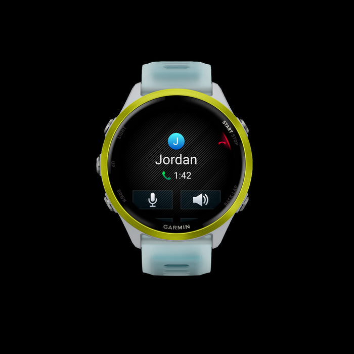 Garmin Forerunner 570 Smartwatch 47mm, Amoled, Amp Yellow Aluminum, Whitestone/turquoise, Gps Running Tracker, 11-day Battery